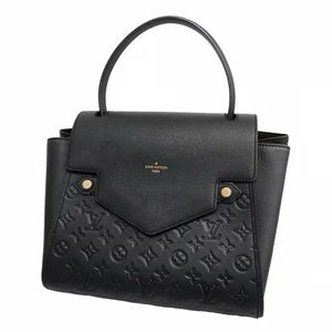Louis Vuitton Empriente Black Leather Trocadero Bag with Soft Alcantara Lining